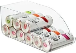 MDesign Small Plastic Water Bottle Stackable Storage Organization Bin With Open Front For Kitchen Refrigerator, Freezer, Pantry, Holds 12 Bottled Drinks/Beverages, Ligne Collection, Clear 23 MDesign Small Plastic Water Bottle Stackable Storage Organization Bin With Open Front For Kitchen Refrigerator, Freezer, Pantry, Holds 12 Bottled Drinks/Beverages, Ligne Collection, Clear -GENERIC Shop 41UsmGAXW5L. AC