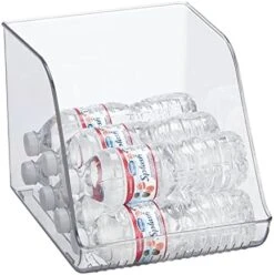 MDesign Small Plastic Water Bottle Stackable Storage Organization Bin With Open Front For Kitchen Refrigerator, Freezer, Pantry, Holds 12 Bottled Drinks/Beverages, Ligne Collection, Clear 17 MDesign Small Plastic Water Bottle Stackable Storage Organization Bin With Open Front For Kitchen Refrigerator, Freezer, Pantry, Holds 12 Bottled Drinks/Beverages, Ligne Collection, Clear -GENERIC Shop 41VjCLDYtpL. AC