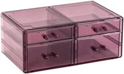 Cq Acrylic 6 Drawers Stackable Makeup Organizer Storage Drawers, Bathroom Organizers,Clear Plastic Storage Bins For Vanity,Under Sink,Kitchen Cabinets,Pantry,Home Organization And Storage -GENERIC Shop 41Vz3znsu6L. AC