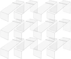 12 Pack Acrylic Shoe Display Stand Clear Premium Lucite Fits Sneakers 4 Inch Wide Slanted 9 Inch Deep Footwear Showcase Riser With Heel Stop For Retail Shops And Clothing Stores By Marketing Holders -GENERIC Shop 41Wpw8C 6dL. AC