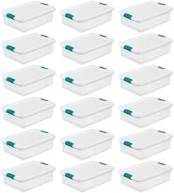 Sterilite 32-Quart Clear Stackable Latching Storage Box Container (24 Pack) 25 Sterilite 32-Quart Clear Stackable Latching Storage Box Container (24 Pack) -GENERIC Shop 41Ws0Jmm23L. AC