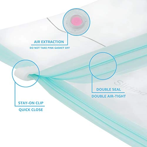 Rainbow Craft 24-PACK Vacuum Storage Bags For Cloths Space Saver Vacuum Bags For Blanket Including 2pc X-Jumbo, 5pc Jumbo, 4pc Large, 4pc Medium&9pc Hand Roll Cloth Bags - With FREE Pump 3 Rainbow Craft 24-PACK Vacuum Storage Bags For Cloths Space Saver Vacuum Bags For Blanket Including 2pc X-Jumbo, 5pc Jumbo, 4pc Large, 4pc Medium&9pc Hand Roll Cloth Bags - With FREE Pump - Image 3