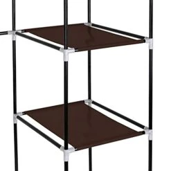 WiCCI 69" Portable Clothes Closet Wardrobe Storage Organizer With Non-Woven Fabric Quick And Easy To Assemble Extra Strong And Durable Dark Brown For Bedroom,Entrance,Living Room 18 WiCCI 69" Portable Clothes Closet Wardrobe Storage Organizer With Non-Woven Fabric Quick And Easy To Assemble Extra Strong And Durable Dark Brown For Bedroom,Entrance,Living Room -GENERIC Shop 41X1202RrcL