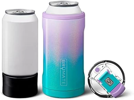 BrüMate Hopsulator Trio 3-in-1 Insulated Can Cooler For 12oz / 16oz Cans + 100% Leak Proof Tumbler With Lid | Can Coozie Insulated For Beer, Soda, And Energy Drinks (Matte Gray) 13 BrüMate Hopsulator Trio 3-in-1 Insulated Can Cooler For 12oz / 16oz Cans + 100% Leak Proof Tumbler With Lid | Can Coozie Insulated For Beer, Soda, And Energy Drinks (Matte Gray) - Image 13