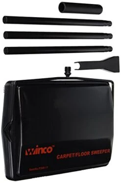 Winco Steel Carpet/Floor Sweeper,Medium,Black