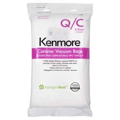 Kenmore 53292 Type Q HEPA Replacement Dust Bags For Canister Vacuum 81214, 81414, 81714, 21814, BC2005, BC3005, 81615, BC7005