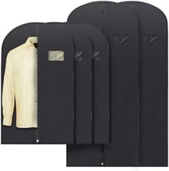 Plixio 40" Black Garment Bags Suit Bag For Travel & Clothing Storage Of Dresses, Shirts, Fur Coats, Jackets & Dance Costumes - Hanging Suit Cover For Men & Women Closet Storage Garment Protector 13 Plixio 40" Black Garment Bags Suit Bag For Travel & Clothing Storage Of Dresses, Shirts, Fur Coats, Jackets & Dance Costumes - Hanging Suit Cover For Men & Women Closet Storage Garment Protector -GENERIC Shop 41XSe0JhVbL. AC
