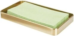 MDesign Modern Decorative Metal Guest Hand Towel Tray Holder Organizer For Disposable Paper Napkins, Jewelry, Makeup - Bathroom Vanity Sink Counter Organization - Unity Collection - Soft Brass 26 MDesign Modern Decorative Metal Guest Hand Towel Tray Holder Organizer For Disposable Paper Napkins, Jewelry, Makeup - Bathroom Vanity Sink Counter Organization - Unity Collection - Soft Brass -GENERIC Shop 41XdAn6963L. AC
