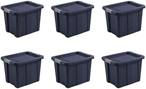 Sterilite 18 Gal. Latching Tuff1 Totes, 18 Gallon, Dark Indigo, 6 Count 6 Sterilite 18 Gal. Latching Tuff1 Totes, 18 Gallon, Dark Indigo, 6 Count - Image 6
