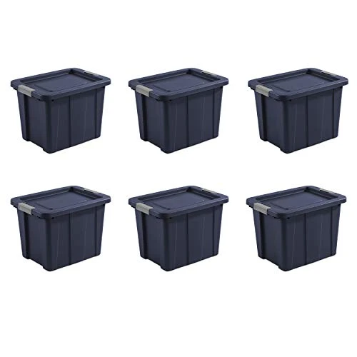 Sterilite 18 Gal. Latching Tuff1 Totes, 18 Gallon, Dark Indigo, 6 Count 1 Sterilite 18 Gal. Latching Tuff1 Totes, 18 Gallon, Dark Indigo, 6 Count