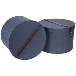 Bigso Box Of Sweden RUT Set Of 2 Storage Box, 37,5 X 37.5 X 23.5 Cm, Blue, 2 Unité(s)