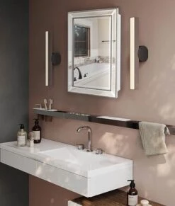 FOMAYKO Metro Beaded Retro Medicine Cabinet, Recess Or Surface Mount Bathroom Cabinet,with Silver Frame, Door Swinging Left Or Right, 16" X 26" Bathroom Mirror Cabinet(New Verssion)