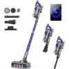 Cordless Vacuum Cleaner, 450W Stick Vacuum Cleaner, OLED Color Screen Display, Up To 55mins, 8 Animation Modes, Multi-cone Filtration, Handheld Vacuum For Hardwood Floors, Carpets, Pet Hair S14