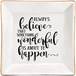 XJF To My Daughter Gift From Mother, Daughter Ceramic Jewelry Trinket Dish, Birthday, Graduation, Christmas, Gift For Daughter From Mother -GENERIC Shop 41ZMfm9vSuL. AC