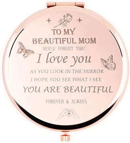 Birthday Gifts For Women-Compact Makeup Mirror,gifts For Women, Festival ,Valentine's Day,Christmas,Mother's Day, Graduation Party,the Gift For Mom,wife,sister,daughter,friend,classmate (Rose Gold) 8 Birthday Gifts For Women-Compact Makeup Mirror,gifts For Women, Festival ,Valentine's Day,Christmas,Mother's Day, Graduation Party,the Gift For Mom,wife,sister,daughter,friend,classmate (Rose Gold) - Image 8