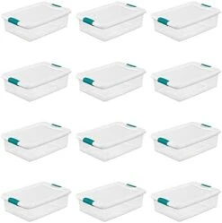 Sterilite 32-Quart Clear Stackable Latching Storage Box Container (24 Pack) 26 Sterilite 32-Quart Clear Stackable Latching Storage Box Container (24 Pack) -GENERIC Shop 41a0AAeILXL. AC