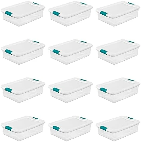 Sterilite 32-Quart Clear Stackable Latching Storage Box Container (24 Pack) 12 Sterilite 32-Quart Clear Stackable Latching Storage Box Container (24 Pack) - Image 12