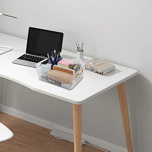 Idotry 6-Pack Clear Pantry Storage Bins, Plastic Organizer Bins 5 Idotry 6-Pack Clear Pantry Storage Bins, Plastic Organizer Bins - Image 5