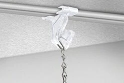 GlossyEnd Pack Of 100 - Crystal Clear Hinged Polycarbonate Ceiling Hooks For Drop-Ceiling T-Bars, Holds Up To 15 Lbs. 1" W X 1 ½"H -GENERIC Shop 41aGz2V7dbL