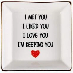 AREOK Wife Mothers Day Gifts For Wife Gifts From Husband, Happy Anniversary - Romantic Gifts For Wife Her, Best Wife Birthday Gifts, Ring Dish Holder, Jewelry Tray, Trinket Dish, I Love You -GENERIC Shop 41aNiVyR6L. AC