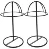 ARTIBETTER 2pcs Hat Display Stand Hat Can For Cowboy Hat Mens Hat Rack Metal Holder Hat Stands Men Cowboy Hat Shop Hat Rack Man Iron Dome Iron Hat Men Caps And Hats Hat Storage Organizer