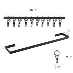 Dahey Hat Rack For Wall Baseball Hat Organizer Hanger Caps Holder With 20 Clips Metal Wall Mounted Cap Organizer For Closet Door Bedroom Entryway Laundry,Set Of 2,Black -GENERIC Shop 41cEnsZvOGL