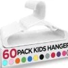 Utopia Home 60 Pack Kids Hangers - 11.5 Inch Plastic Baby Hangers For Closet - Childrens Hangers For Clothes & Infant Hangers For Closet - Ideal For Everyday Standard Use (White)