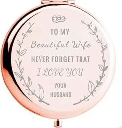 Sister Gifts From Sister Brother, Sisters Birthday Gift Ideas, Rose Gold Compact Mirror With Treasured Message For Birthday, Christmas, Graduation And Special Celebration -GENERIC Shop 41d4RQ70YoS. AC