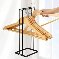 Hanger Organizer, Stacker For Closet Laundry Room,Holds Up 110 Wire Clothes Hanger Storage Rack Holder For Adult Or Child -GENERIC Shop 41dH80iFisL