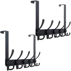 WEBI Over The Door Hook Door Hanger Hook Rack With 5 Tri Hooks For Hanging Coats, Over The Door Towel Rack Towel Hanger Door Coat Hanger Over Door Coat Rack For Bathroom,Behind Back Of Door,White -GENERIC Shop 41dN4Xe4PWL. AC
