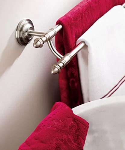 Moen DN4118BN Stockton Inspirations 18-Inch-Towel Bar, Brushed Nickel 2 Moen DN4118BN Stockton Inspirations 18-Inch-Towel Bar, Brushed Nickel - Image 2
