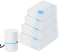 Vacuum Storage Bags With Electric Air Pump, 8 Pack Space Saver Bags (4 Jumbo/4 Large) Compression Storage Bags For Comforters And Blankets, Vacuum Sealer Bags For Clothes Storage, Silent Electric Pump 22 Vacuum Storage Bags With Electric Air Pump, 8 Pack Space Saver Bags (4 Jumbo/4 Large) Compression Storage Bags For Comforters And Blankets, Vacuum Sealer Bags For Clothes Storage, Silent Electric Pump -GENERIC Shop 41dSZz6nZsL. AC