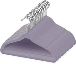 TechZoo 50 Premium Kids Velvet Hangers - 14" Inch Non-Slip Kids Hangers - Ultra Slim Space Saving Children Hangers - 360°Swivel Hook, Strong & Durable Kids & Preteen Hangers - Pink 18 TechZoo 50 Premium Kids Velvet Hangers - 14" Inch Non-Slip Kids Hangers - Ultra Slim Space Saving Children Hangers - 360°Swivel Hook, Strong & Durable Kids & Preteen Hangers - Pink -GENERIC Shop 41dx5hj29ML. AC
