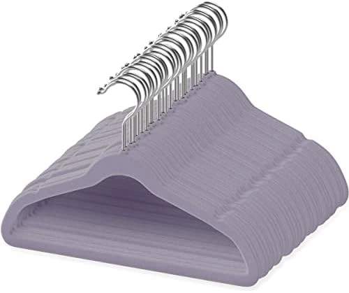 TechZoo 50 Premium Kids Velvet Hangers - 14" Inch Non-Slip Kids Hangers - Ultra Slim Space Saving Children Hangers - 360°Swivel Hook, Strong & Durable Kids & Preteen Hangers - Pink 8 TechZoo 50 Premium Kids Velvet Hangers - 14" Inch Non-Slip Kids Hangers - Ultra Slim Space Saving Children Hangers - 360°Swivel Hook, Strong & Durable Kids & Preteen Hangers - Pink - Image 8