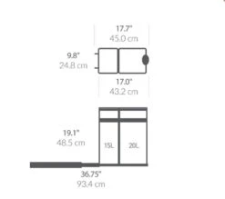 Simplehuman 35 Liter / 9.3 Gallon Dual Compartment Under Counter Kitchen Cabinet Pull-Out Recycling Bin And Trash Can 11 Simplehuman 35 Liter / 9.3 Gallon Dual Compartment Under Counter Kitchen Cabinet Pull-Out Recycling Bin And Trash Can -GENERIC Shop 41eHfLnWUxL
