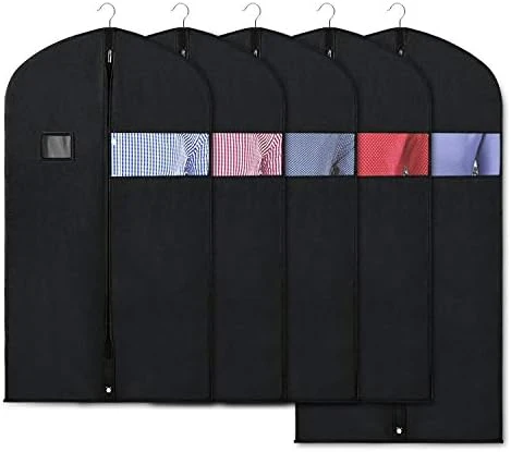 Zilink Garment Bag Suit Bags For Storage And Travel 43"/50" Suit Cover For Closet With ID Card Holder For Suit T-Shirt Coat Jacket Dresses (Set Of 5) 8 Zilink Garment Bag Suit Bags For Storage And Travel 43"/50" Suit Cover For Closet With ID Card Holder For Suit T-Shirt Coat Jacket Dresses (Set Of 5) - Image 8
