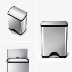 Simplehuman 50 Litre Rectangular Step Can Fingerprint-proof Brushed Stainless Steel + Code Q 60 Pack Liners 7 Simplehuman 50 Litre Rectangular Step Can Fingerprint-proof Brushed Stainless Steel + Code Q 60 Pack Liners -GENERIC Shop 41ec3vTOmBL