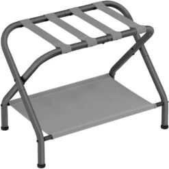 SONGMICS Luggage Racks, Set Of 2, Suitcase Stand With Fabric Storage Shelf, For Guest Room, Bedroom, Hotel, Foldable Steel Frame, Holds Up To 110 Lb, 27.2 X 15 X 20.5 Inches, Black URLR002B02 23 SONGMICS Luggage Racks, Set Of 2, Suitcase Stand With Fabric Storage Shelf, For Guest Room, Bedroom, Hotel, Foldable Steel Frame, Holds Up To 110 Lb, 27.2 X 15 X 20.5 Inches, Black URLR002B02 -GENERIC Shop 41edyFpprfL. AC