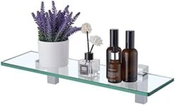 Glass Shelves For Bathroom, 15.8-Inch Bathroom Shelf With Rectangle Tempered Glass And Polished Chrome Bracket Wall Mount 2 Pack, BGS3201S40-P2 29 Glass Shelves For Bathroom, 15.8-Inch Bathroom Shelf With Rectangle Tempered Glass And Polished Chrome Bracket Wall Mount 2 Pack, BGS3201S40-P2 -GENERIC Shop 41fKH5gi7FS. AC