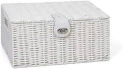 ARPAN Medium Resin Woven Storage Basket Box With Lid & Lock - Black 13 ARPAN Medium Resin Woven Storage Basket Box With Lid & Lock - Black -GENERIC Shop 41fOt5tsCZL. AC
