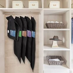 Zilink Garment Bag Suit Bags For Storage And Travel 43"/50" Suit Cover For Closet With ID Card Holder For Suit T-Shirt Coat Jacket Dresses (Set Of 5) 12 Zilink Garment Bag Suit Bags For Storage And Travel 43"/50" Suit Cover For Closet With ID Card Holder For Suit T-Shirt Coat Jacket Dresses (Set Of 5) -GENERIC Shop 41fUHkGLemL
