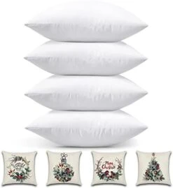 OTOSTAR 20x20 Inch Throw Pillow Inserts Set Of 4 Premium Bedding Pillow Inserts Square Indoor Decorative Throw Pillows Form Pillow Stuffer For Couch Bed Sofa Sham Cushion Pillow Filler (White 20x20) -GENERIC Shop 41fYb2xhrWL. AC