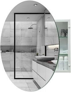 HESONTH FOMAYKO Bathroom Medicine Cabinet, Rectangular Beveled Frameless Mirror Cabinet,16×26 Inch Wall Mounted Cabinet For Bathroom Toilet Kitchen,Recess Or Surface Mount Installation 27 HESONTH FOMAYKO Bathroom Medicine Cabinet, Rectangular Beveled Frameless Mirror Cabinet,16×26 Inch Wall Mounted Cabinet For Bathroom Toilet Kitchen,Recess Or Surface Mount Installation -GENERIC Shop 41g39ITaFVL. AC 1