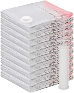 Rainbow Craft 24-PACK Vacuum Storage Bags For Cloths Space Saver Vacuum Bags For Blanket Including 2pc X-Jumbo, 5pc Jumbo, 4pc Large, 4pc Medium&9pc Hand Roll Cloth Bags - With FREE Pump 18 Rainbow Craft 24-PACK Vacuum Storage Bags For Cloths Space Saver Vacuum Bags For Blanket Including 2pc X-Jumbo, 5pc Jumbo, 4pc Large, 4pc Medium&9pc Hand Roll Cloth Bags - With FREE Pump -GENERIC Shop 41ghItMMhZS. AC