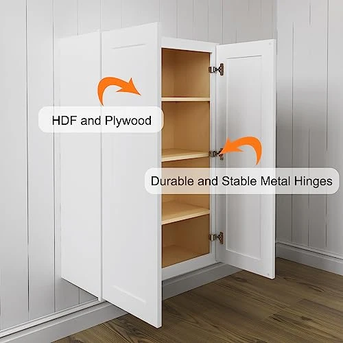 LOVMOR Wall-Mounted Bathroom Cabinet, Medicine Cabinet, Bathroom Cabinet Wall Mounted With Adjustable Shelves & Soft-Close Door, 12" D*27" W*42" H 4 LOVMOR Wall-Mounted Bathroom Cabinet, Medicine Cabinet, Bathroom Cabinet Wall Mounted With Adjustable Shelves & Soft-Close Door, 12" D*27" W*42" H - Image 4