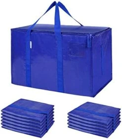 TICONN 6 Pack Extra Large Moving Bags With Zippers & Carrying Handles, Heavy-Duty Storage Tote For Space Saving Moving Storage -GENERIC Shop 41imGnBgjOL. AC