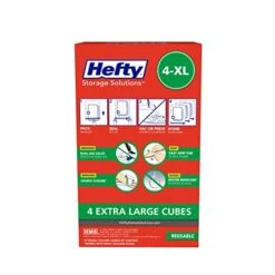 Hefty Shrink-Pak – 4 Extra Large Vacuum Seal Storage Bags – Space Saver Bags For Clothing, Pillows, Towels, Or Blankets, 4 X XL Cubes -GENERIC Shop 41j2e40yW4L