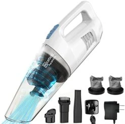 Whall Handheld Vacuum Cordless, 8500PA Hand Vacuum Cordless Rechargeable With LED Light, Wet/Dry Hand Held Vacuum Cleaner, Wireless Car Vacuum Lightweight, Portable Vacuum For Home,Car -GENERIC Shop 41jHB2dLCHL. AC 1