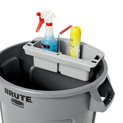 Rubbermaid Commercial Products BRUTE Maid Caddy For BRUTE Containers, 9-Inch X 16-Inch X 5, Gray, Cleaning Storage For Wipes/Spray Bottles/Brushes/Dustpans/Scrubbers/Gloves -GENERIC Shop 41jKlNYdw5L