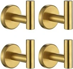 JQK Black Bathroom Towel Hook, Coat Robe Clothes Hook For Bathroom Kitchen Garage Wall Mounted (2 Pack), 304 Stainless Steel Matte Black, TH100-PB-P2 -GENERIC Shop 41jfwYg8pNL. AC